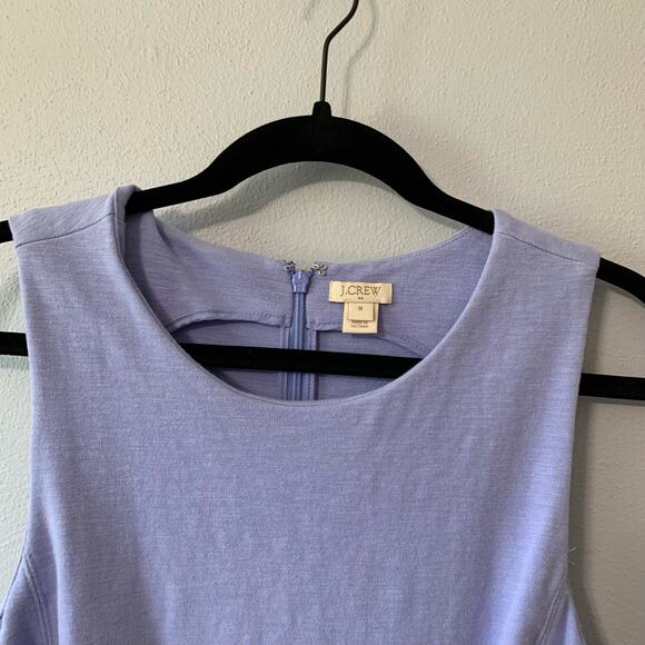 J. Crew Periwinkle Sleeveless Knee Length Dress with Pockets Sz M - Picture 5 of 14